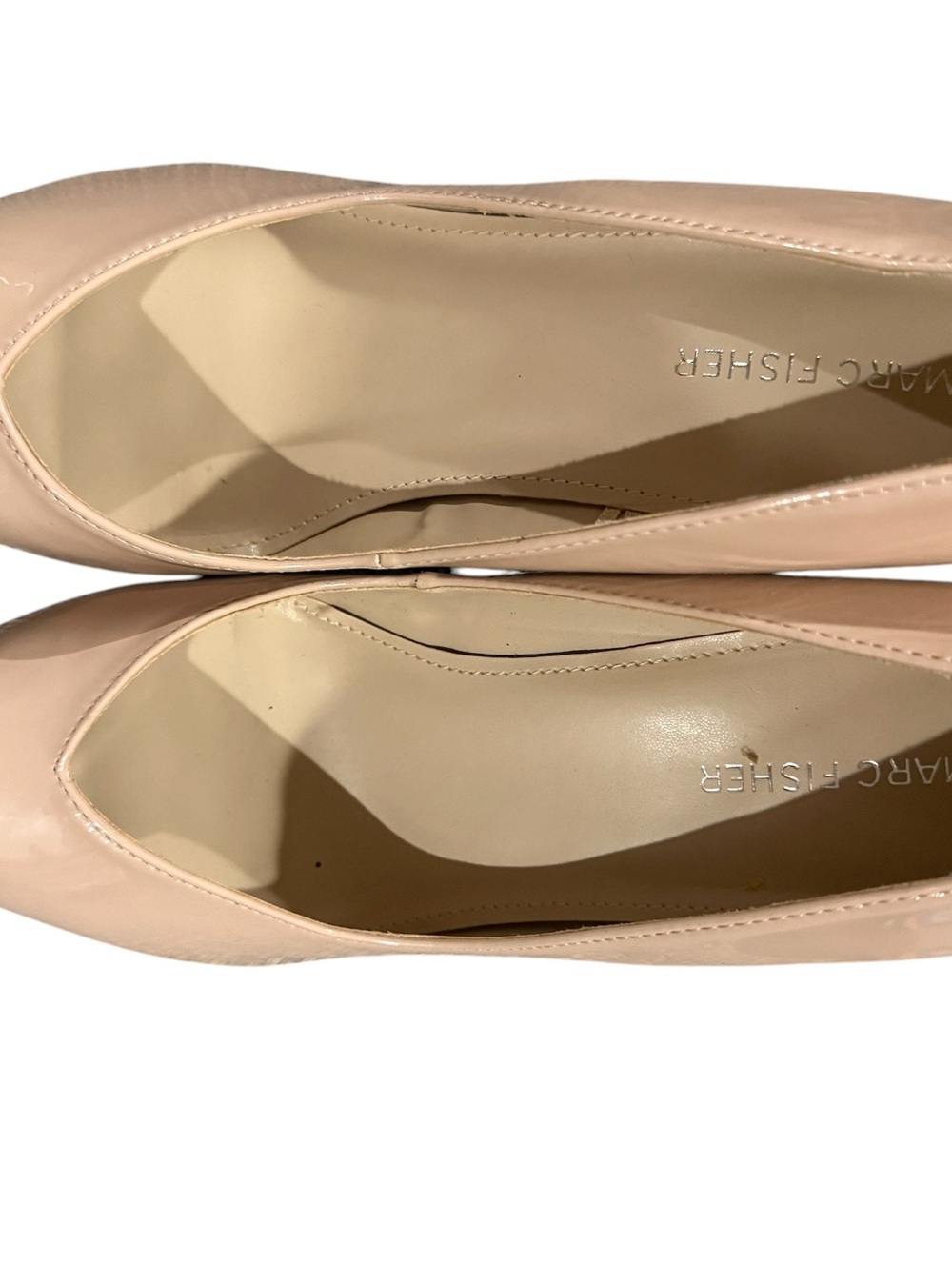 Marc Fisher Blush Patent Leather Pointed-Toe Flats